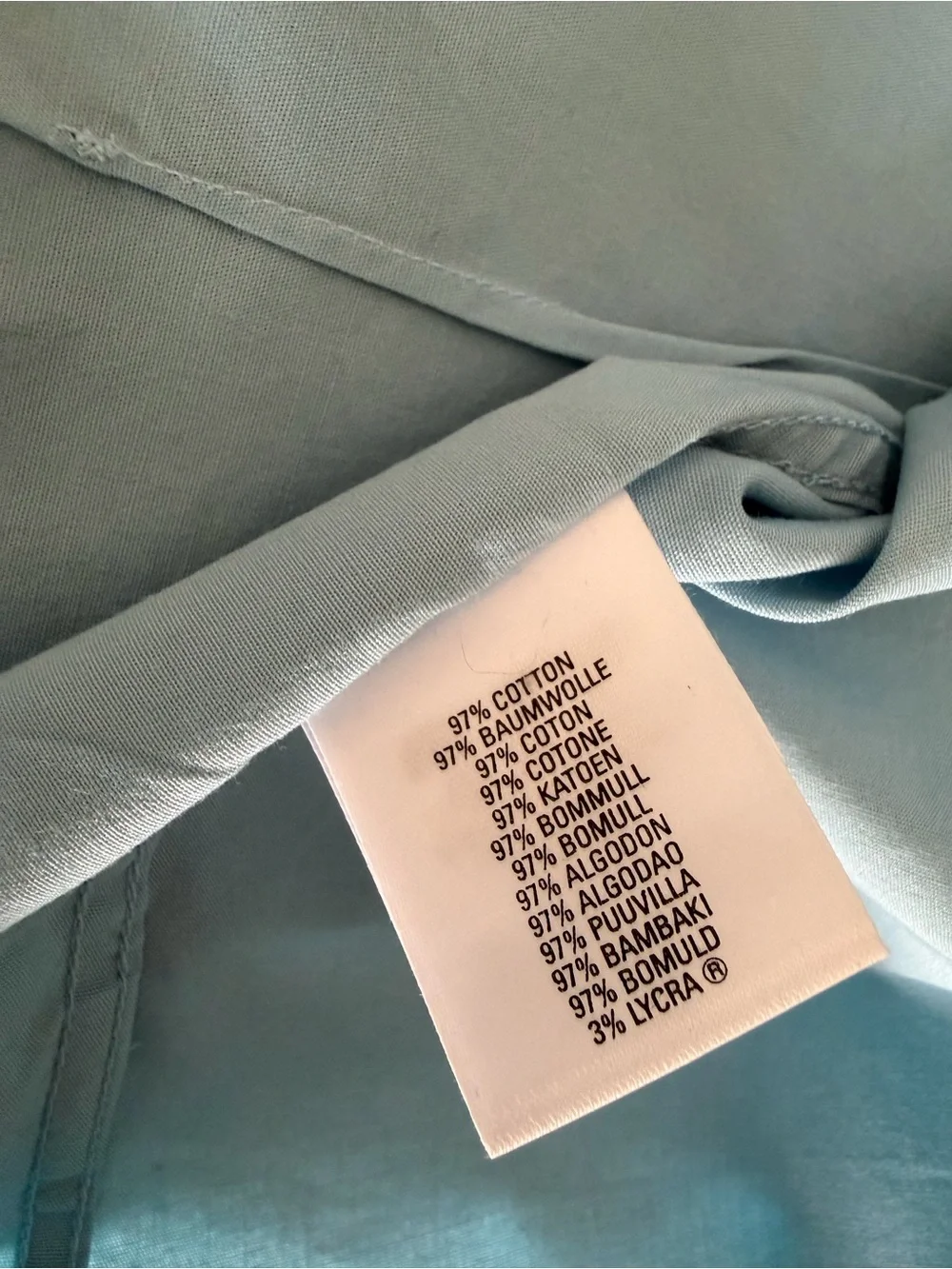 Burberry Light Blue Women's Dress Shirt with Contrast Collar Trim Size Large - Picture 11 of 13